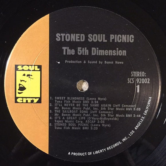 The 5th Dimension - “Stones Soul Picnic” Vinyl LP - Picture 4 of 5